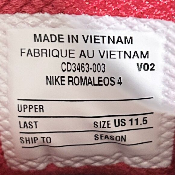 Nike Romaleos 4 “Black University Red” Men’s Size 10.5-11.5 Weightlifting Shoes - Picture 9 of 9